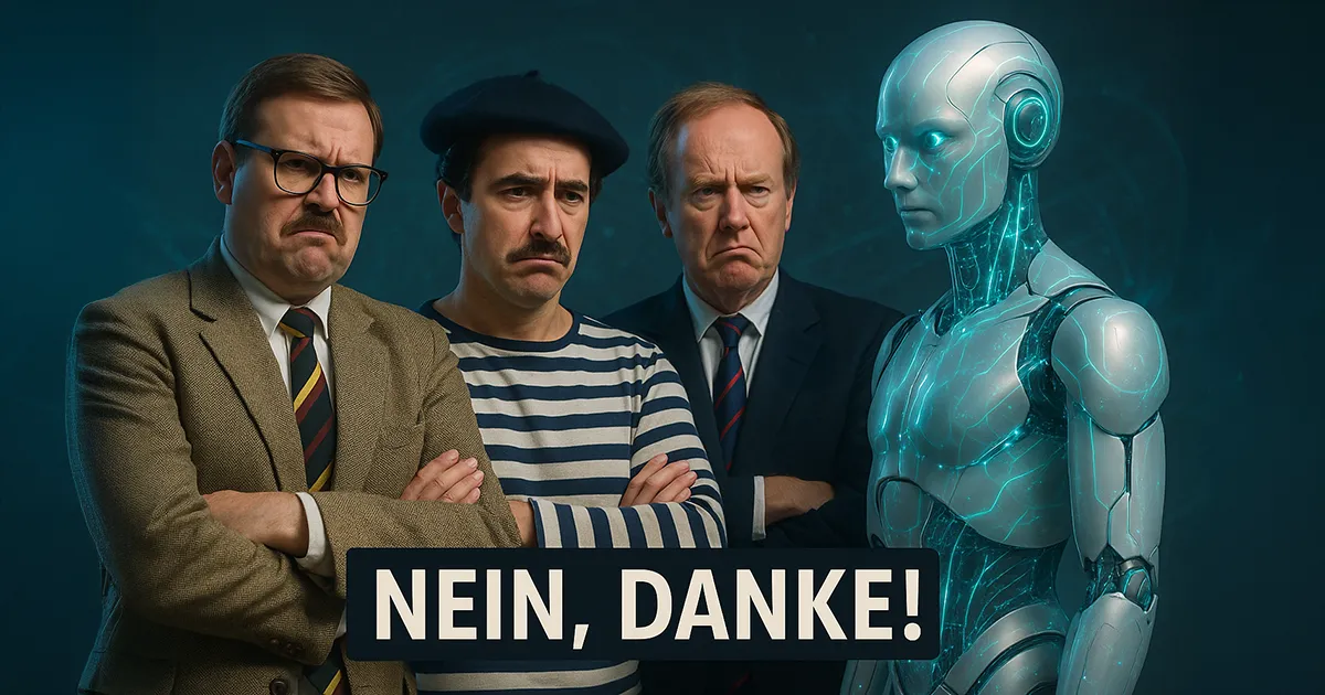 Europäer und KI Roboter